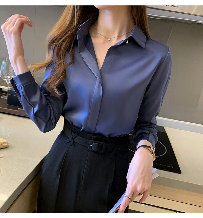 womens business casual long sleeves shirts