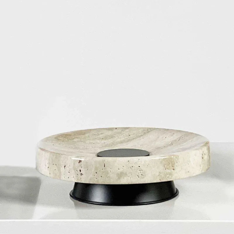 Nordic Natural Marble Rectangular Tray with Black Base