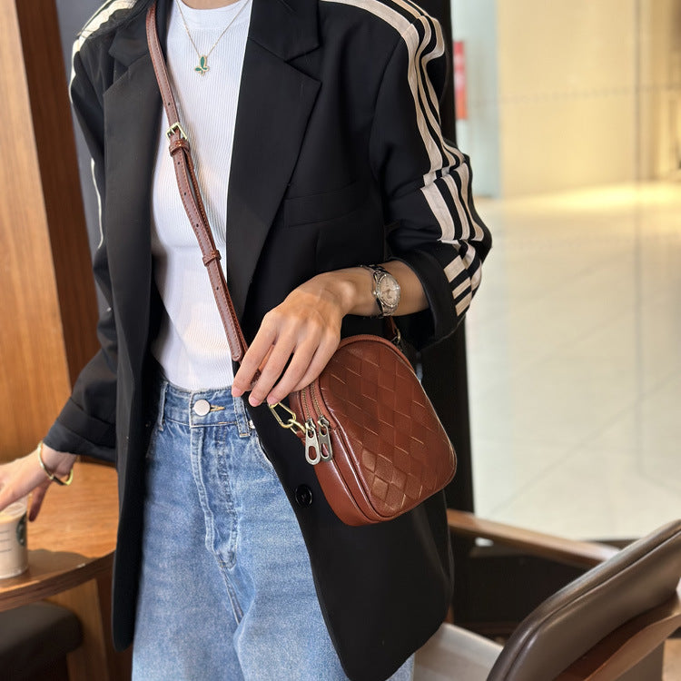 Leather Crossbody Phone Bag for Women