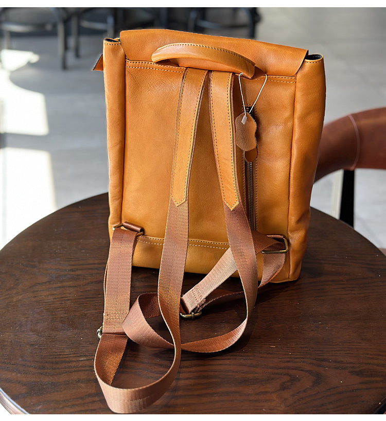 Leather Backpack Women Laptop & Office Use