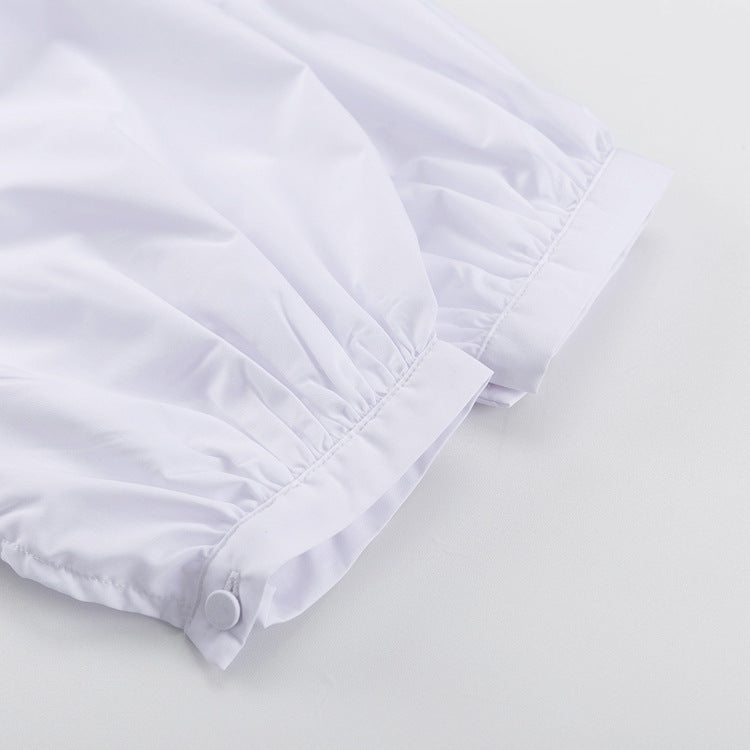 Women's Half Placket Ruffle Blouse