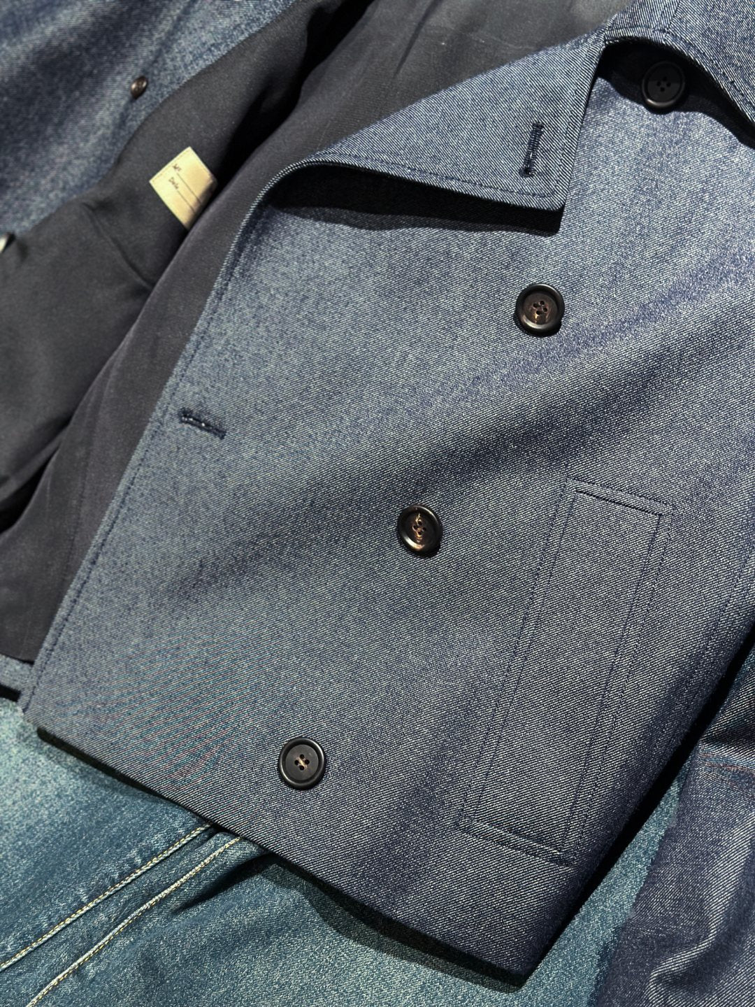 Women Double Breasted Short Wool Coat Mulberry Silk Lined