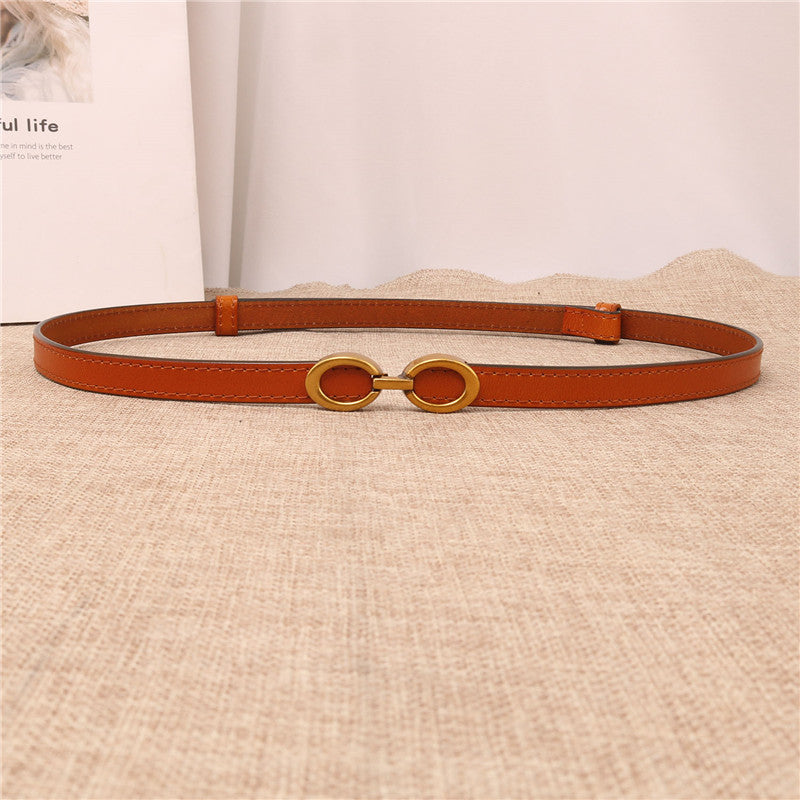 modern womens narrow leather belts