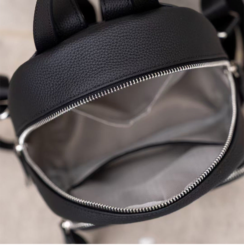 small leather backpack purse for women