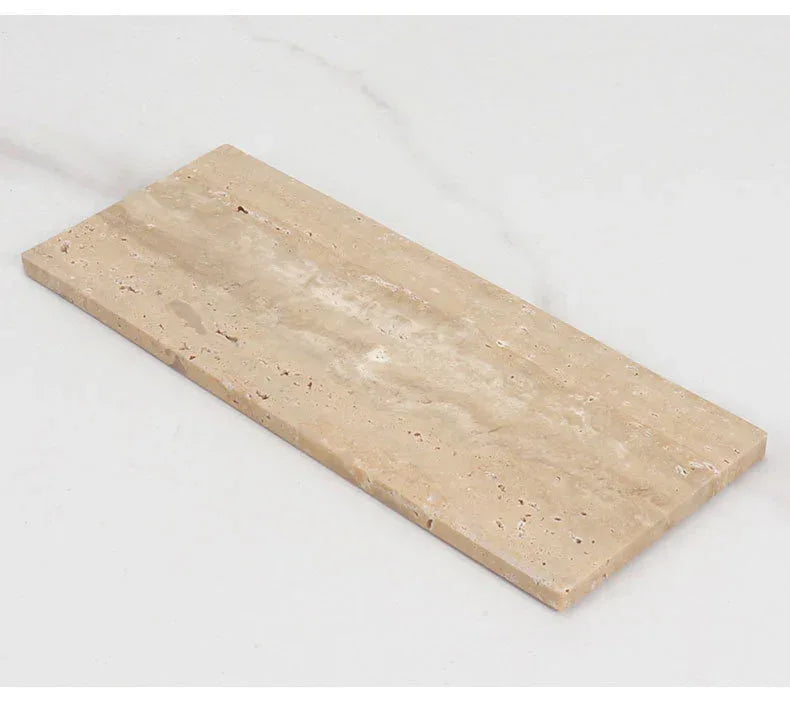 Nordic Light Luxury Natural Marble Tray for Bathroom, Vanity, and Table Décor - Boho Living Room