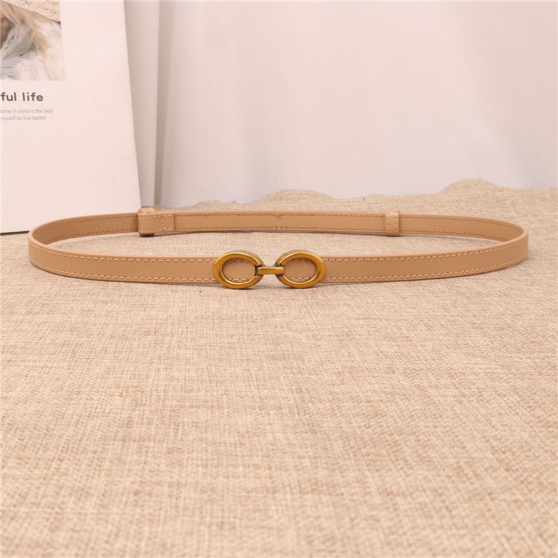 modern womens narrow leather belts