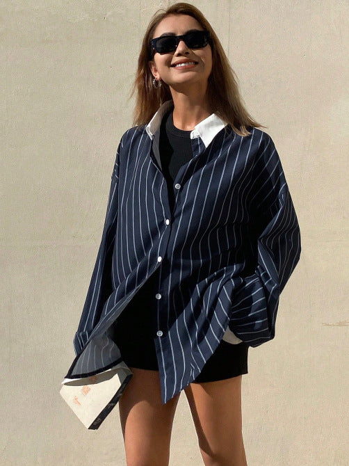 Women's Long Sleeve Blouse Office Summer Shirt