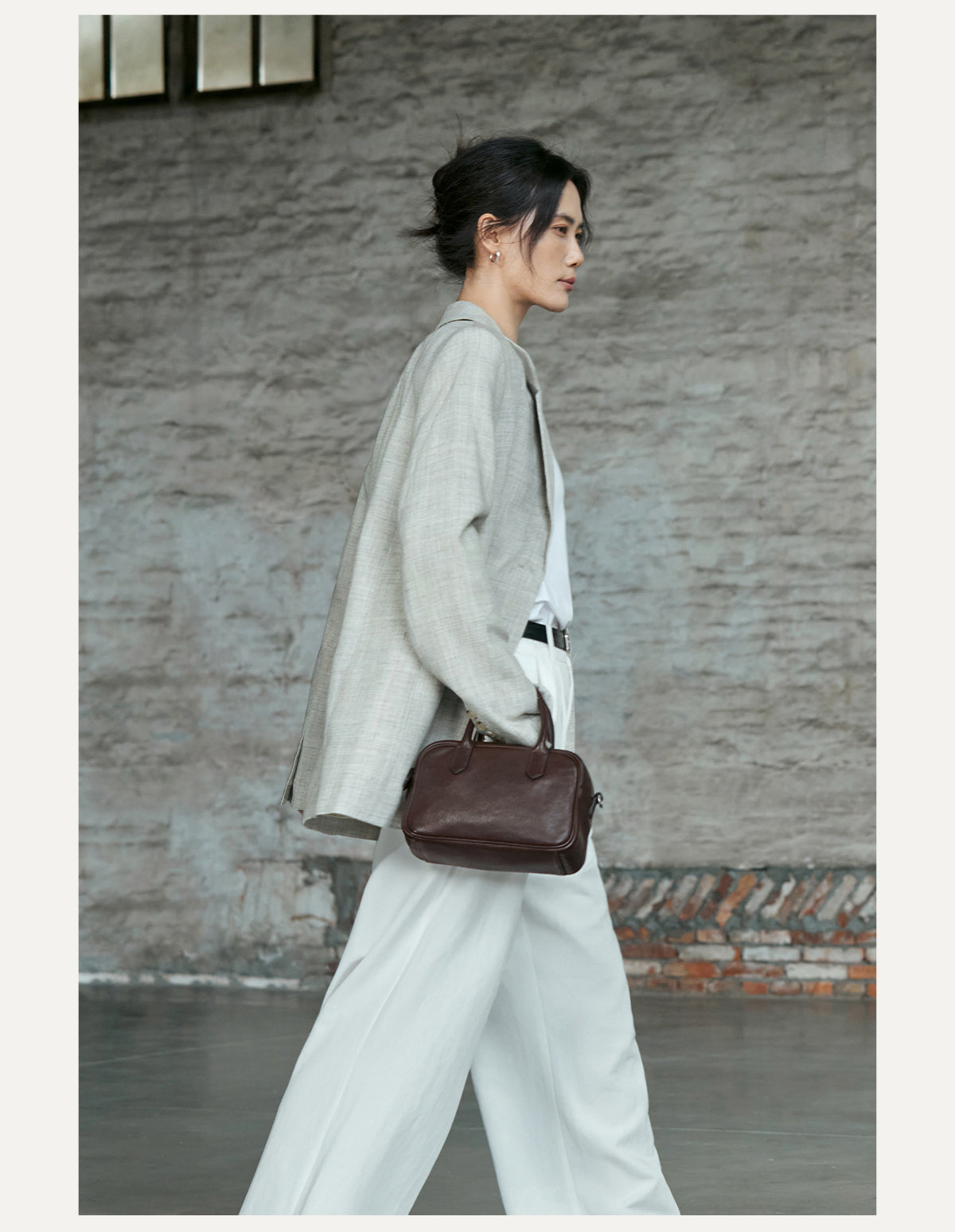 Women Leather Messenger Crossbody Office Bag