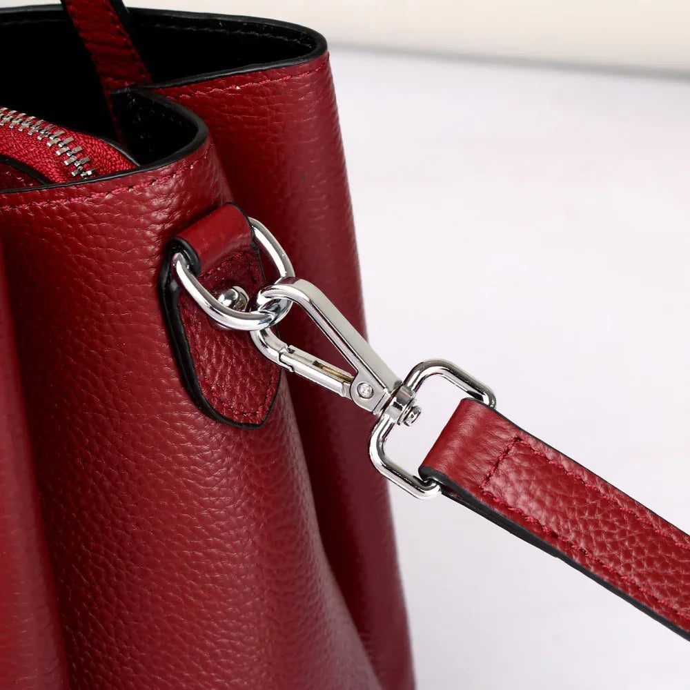 Genuine Leather Crossbody Handbag for Women