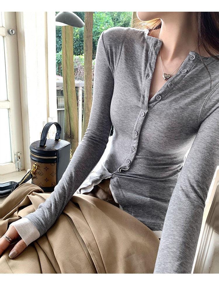 Long Sleeves Slim Fit Women Summer Top