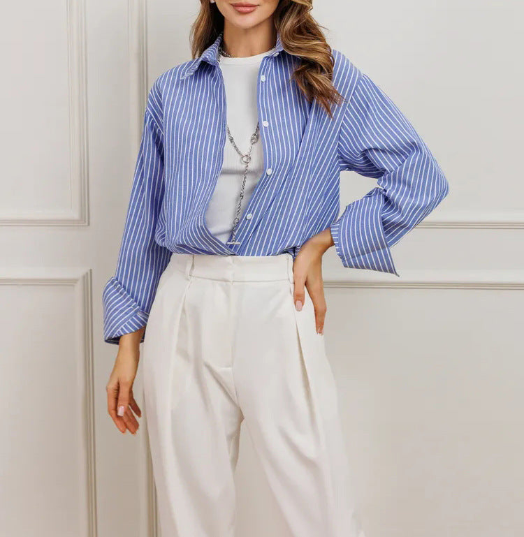 Women's Striped Work Shirt