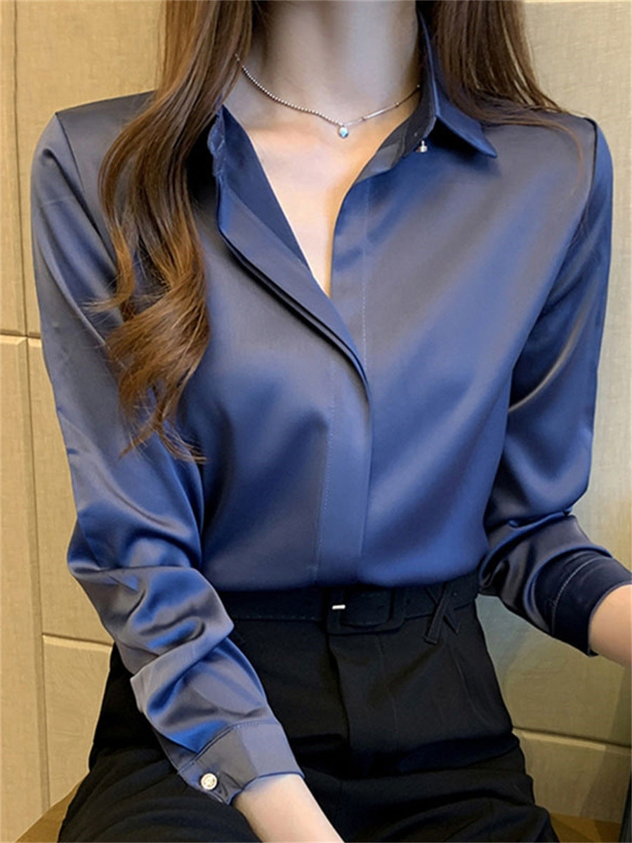 womens business casual long sleeves shirts