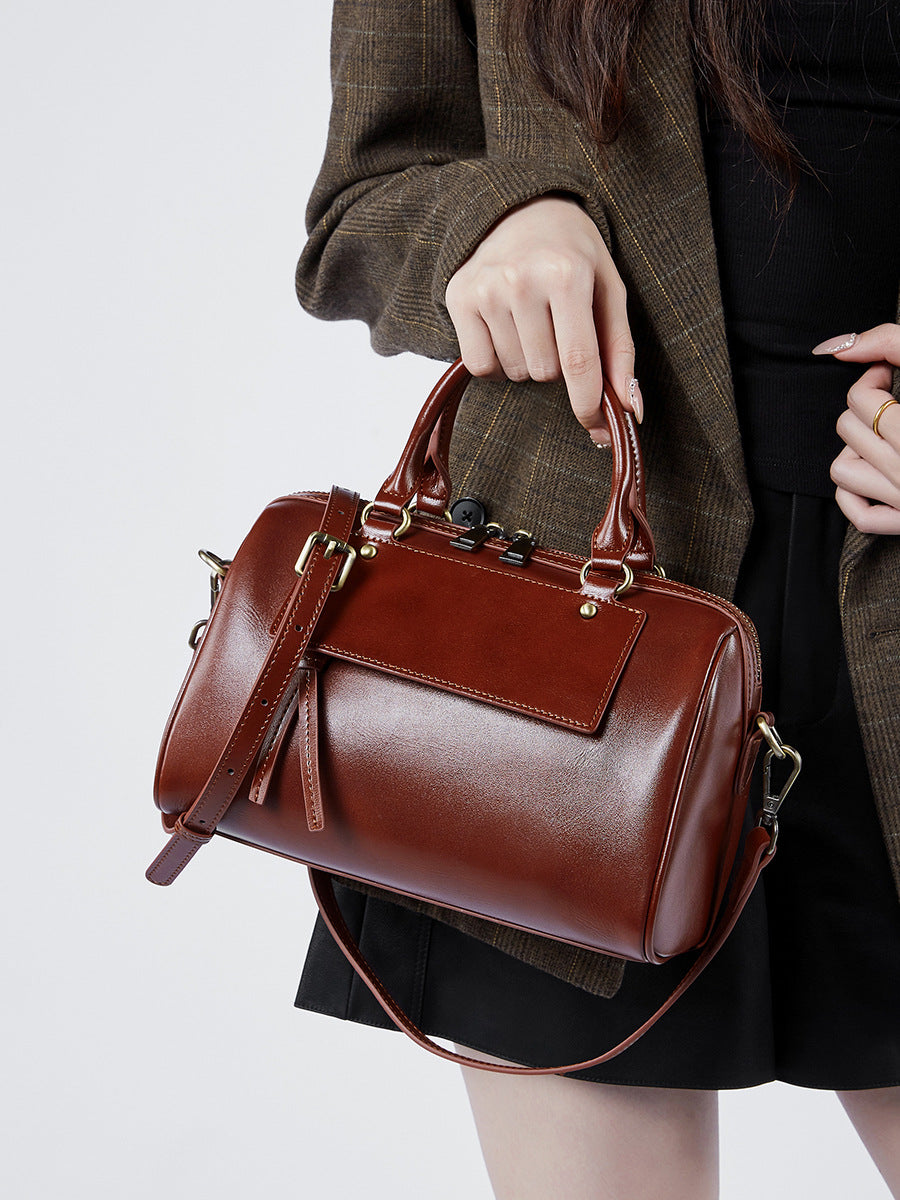 Women Real Leather Handbag Crossbody Bag