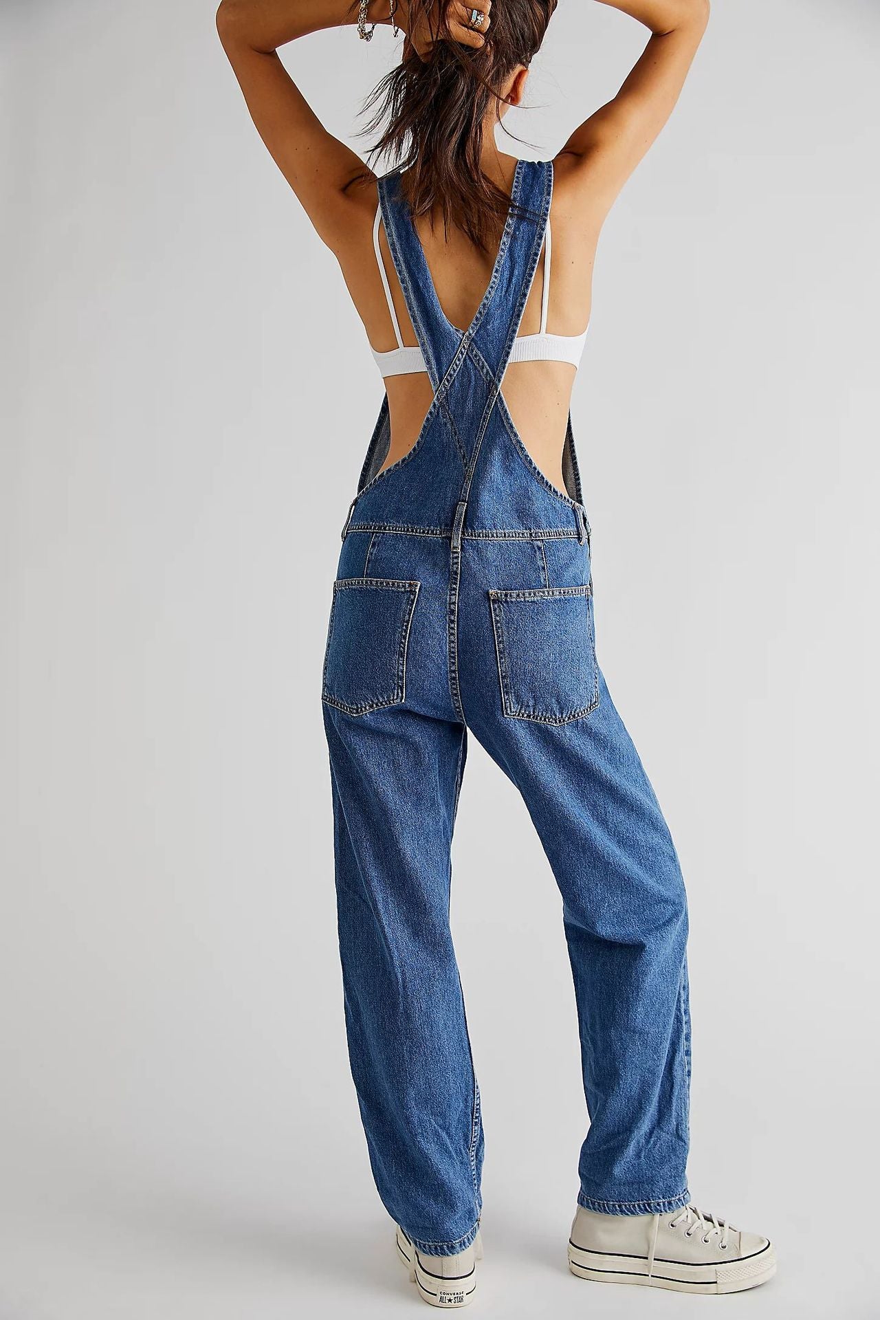 denim overalls for women