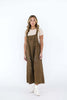 Distressed Denim Overall Dress Wide Leg Jumpsuit