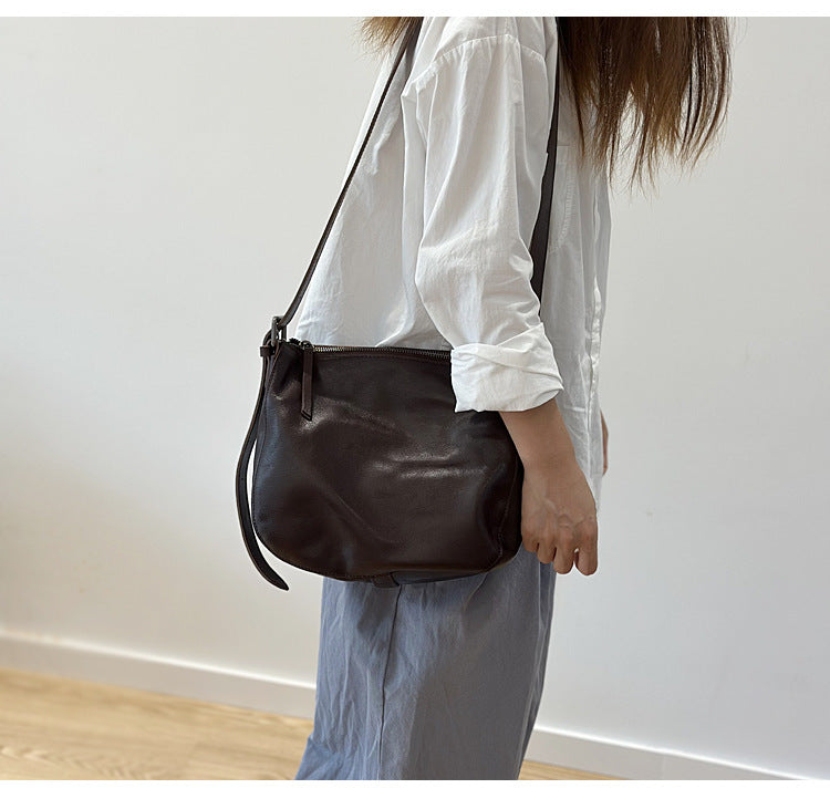 Women Genuine Leather Office Messenger Bag