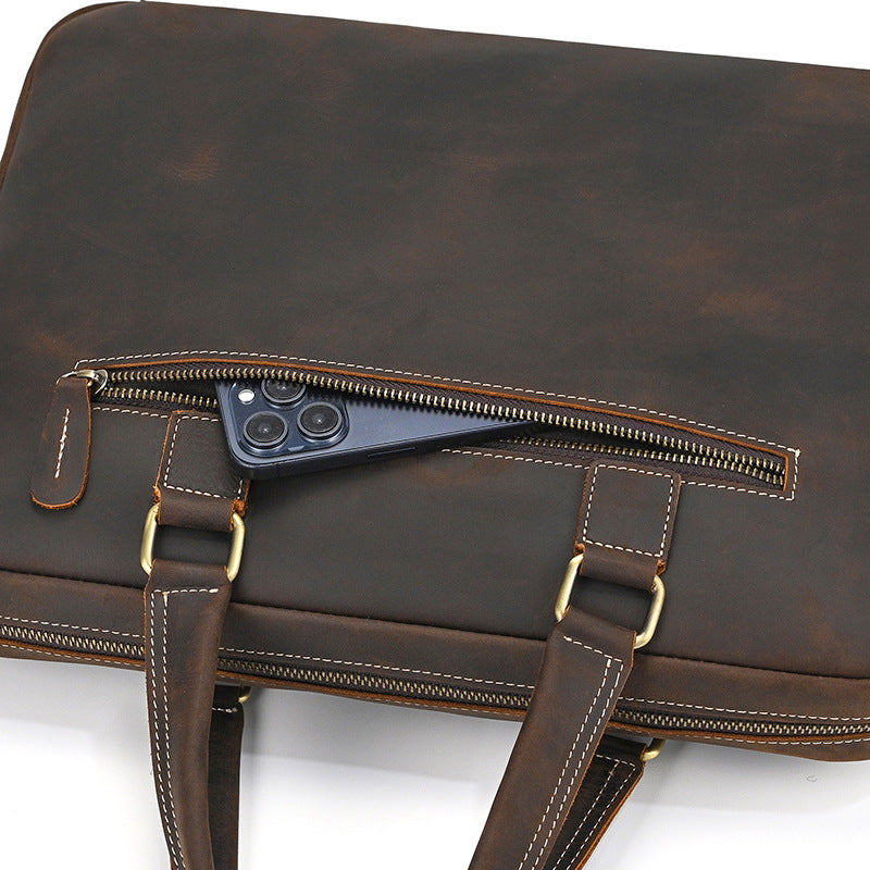 Men Leather Office Bags Sale Travel Briefcase