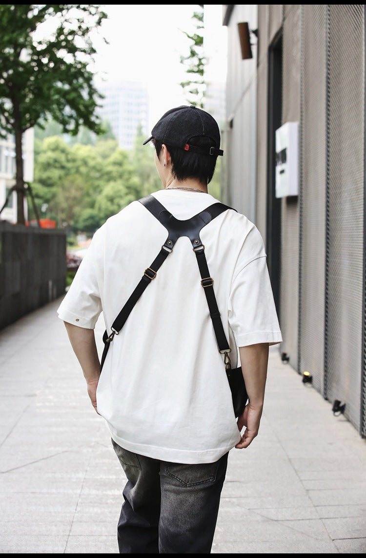 Leather Shoulder Holster Underarm Wallet & Chest Rig Pouch