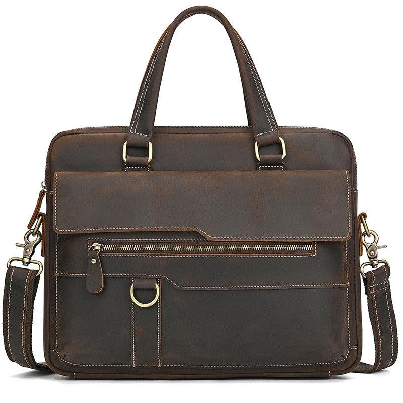 Genuine Leather Office Messenger Bag for Men