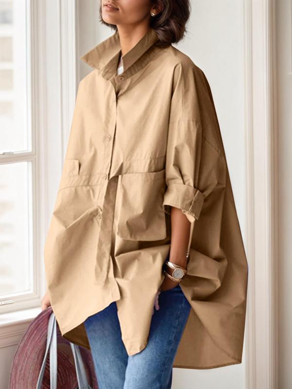Oversized Leisure Daily Long Sleeve Shirt