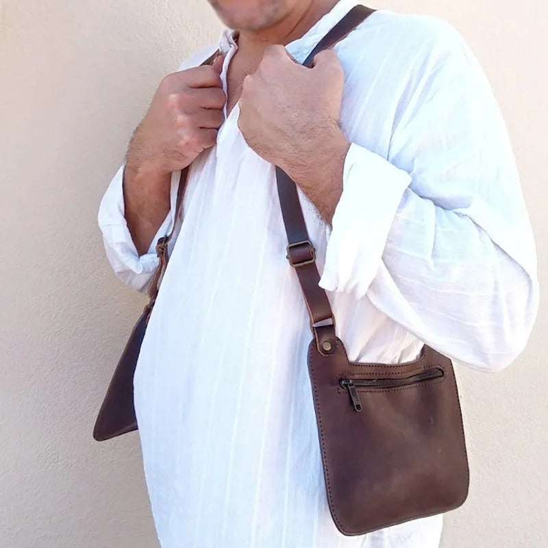 Medieval Leather Shoulder Holster Harness