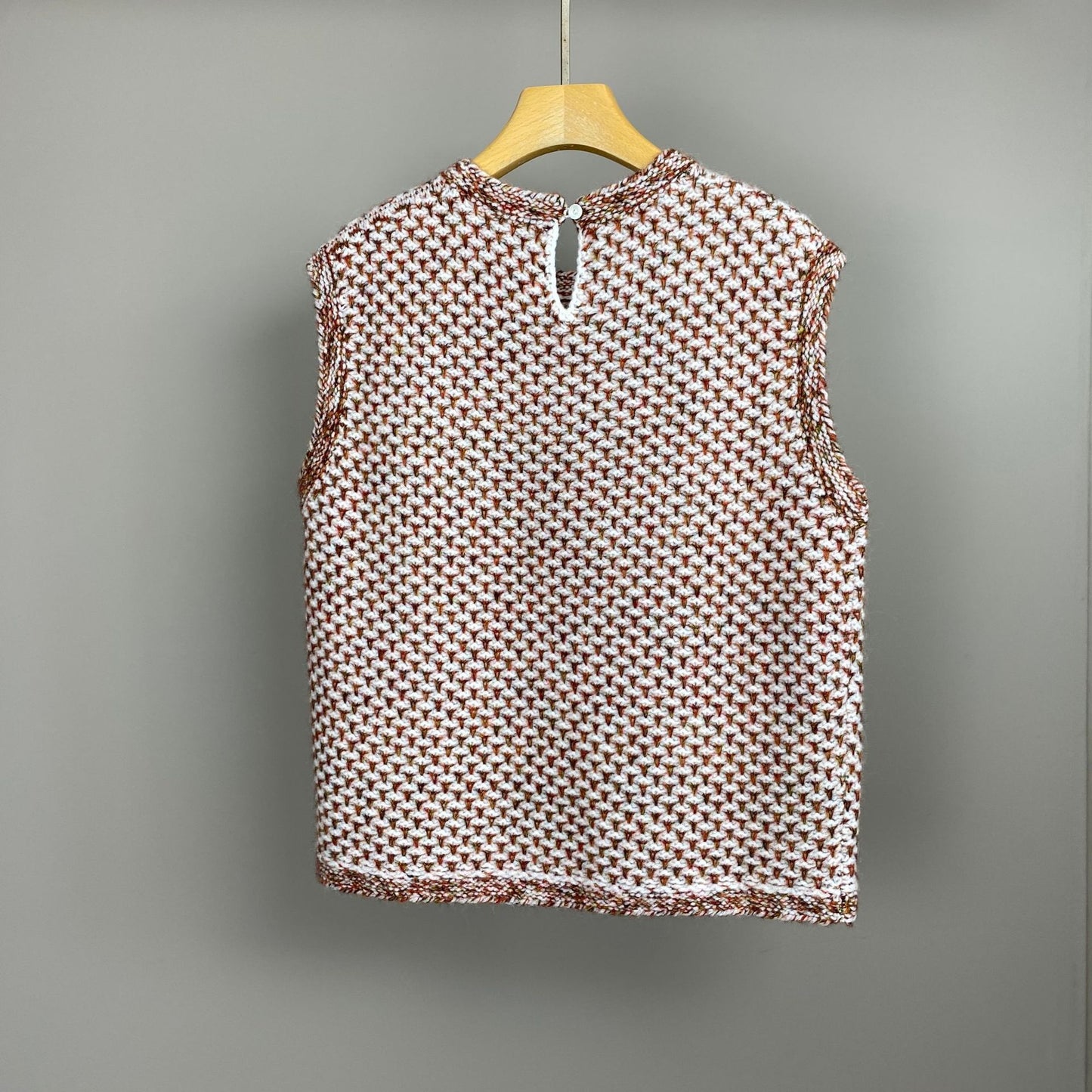 Women Cashmere Wool Cardigan and Knitted Vest Set