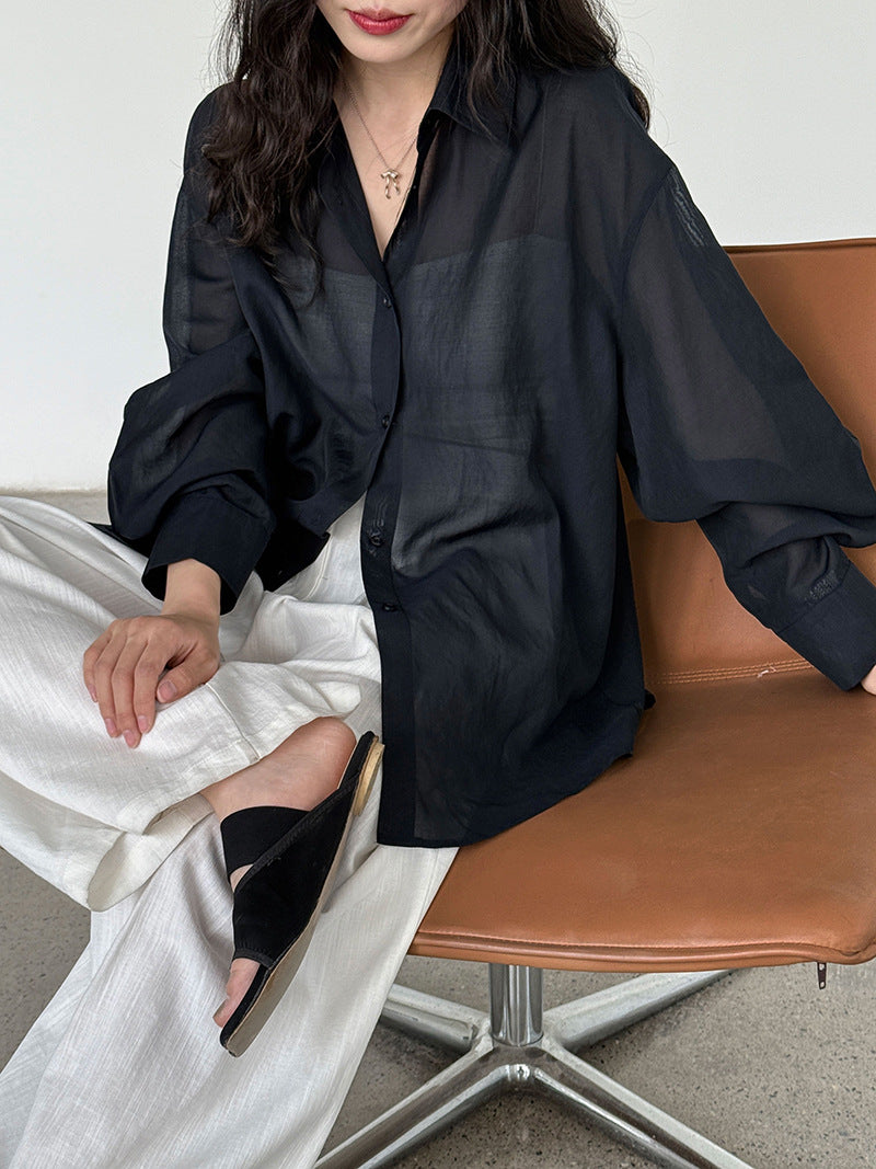 Women's Long Sleeves Blouse Shirt
