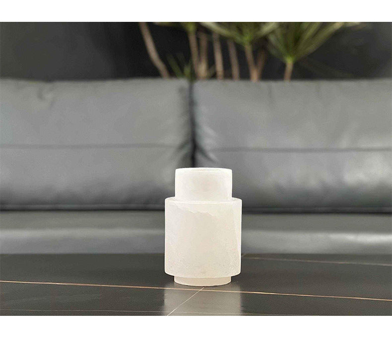Spanish Real Marble Flower Vase Ornaments Decorative for Living Room & Hotel
