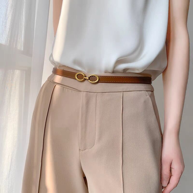 modern womens narrow leather belts
