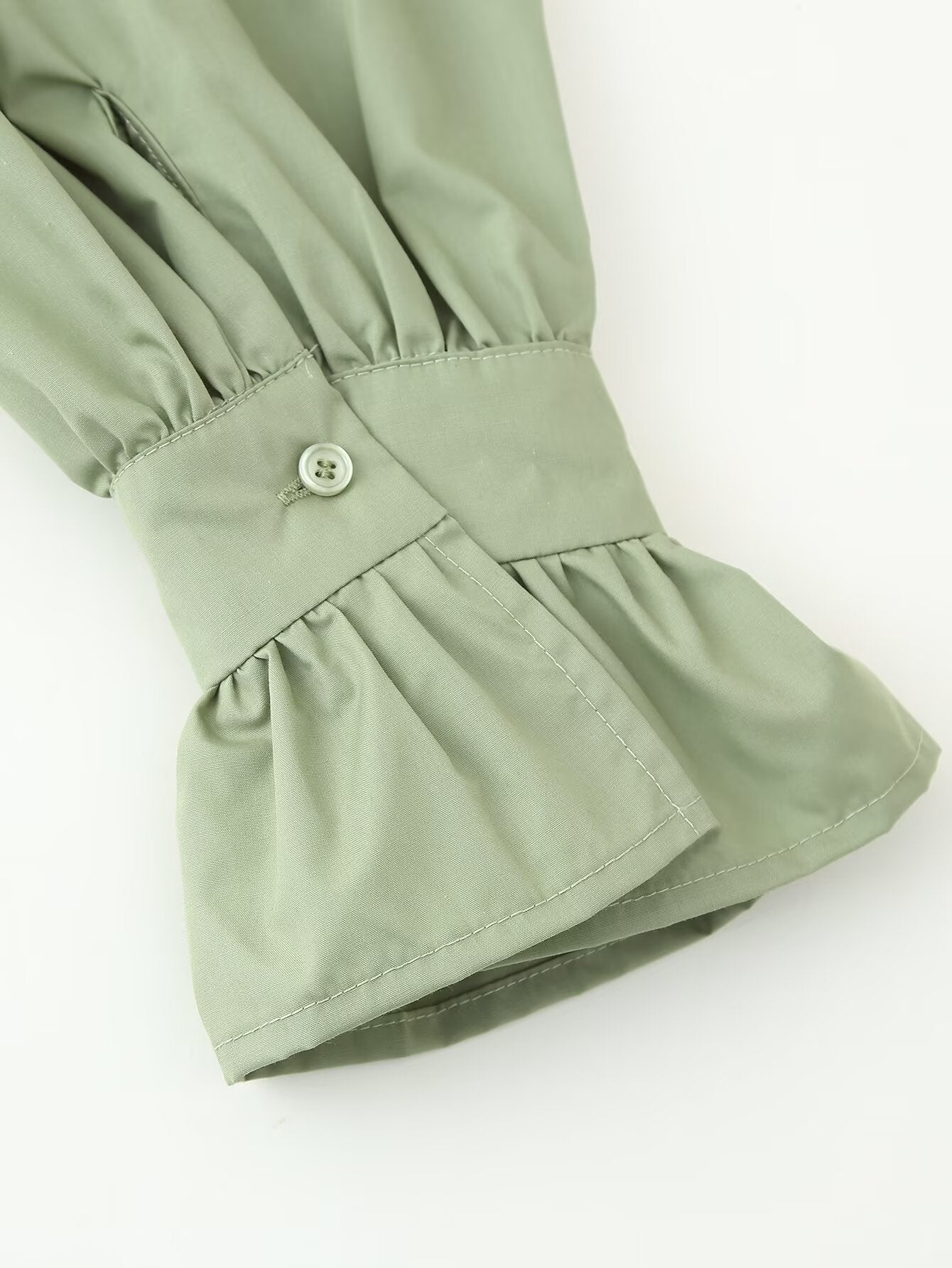 Flare Sleeve Loose-Fit Woven Women's Shirt