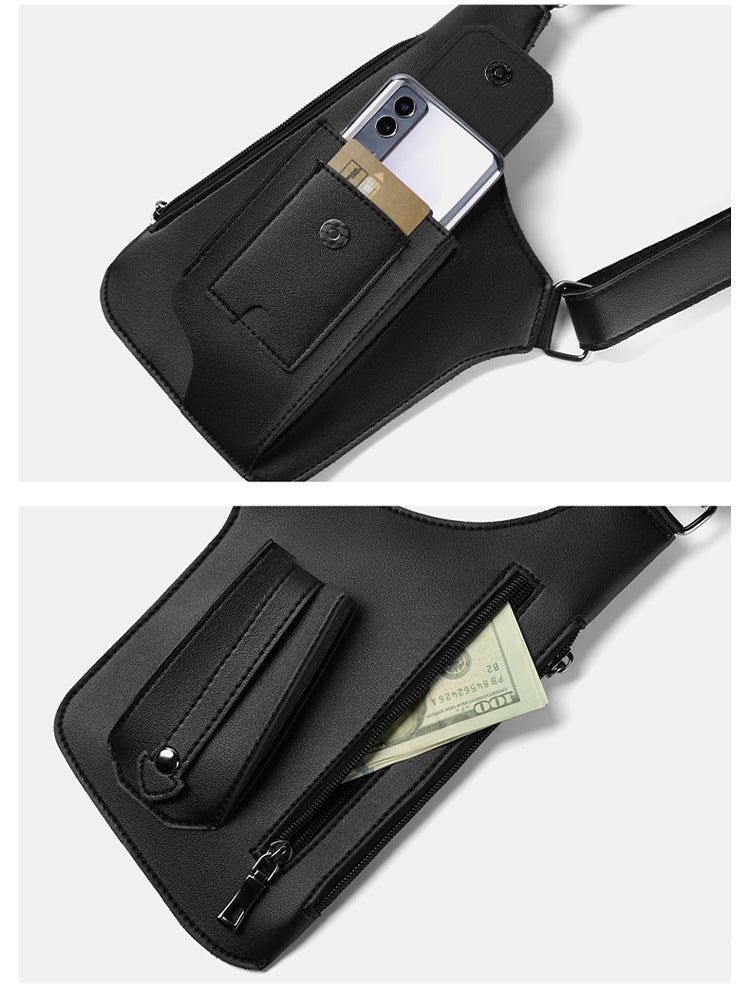 Faux Leather Anti Theft Shoulder Holster Bag