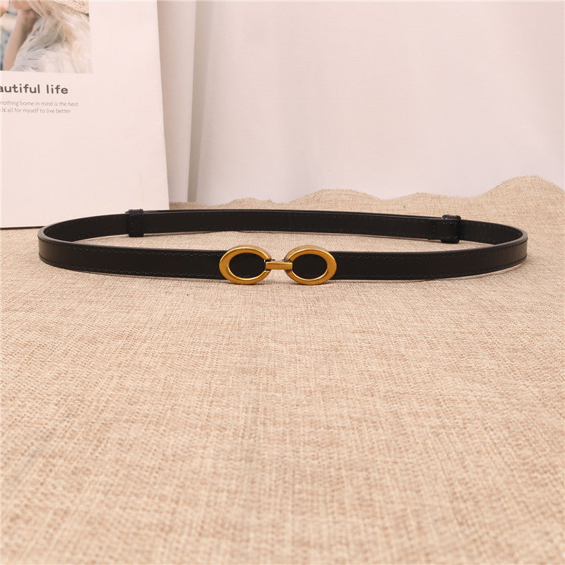 modern womens narrow leather belts