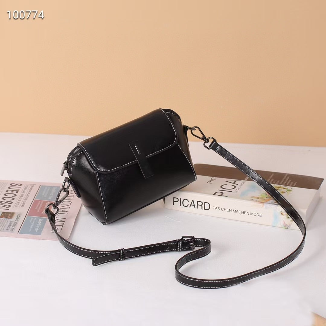 women small genuine leather crossbody bag