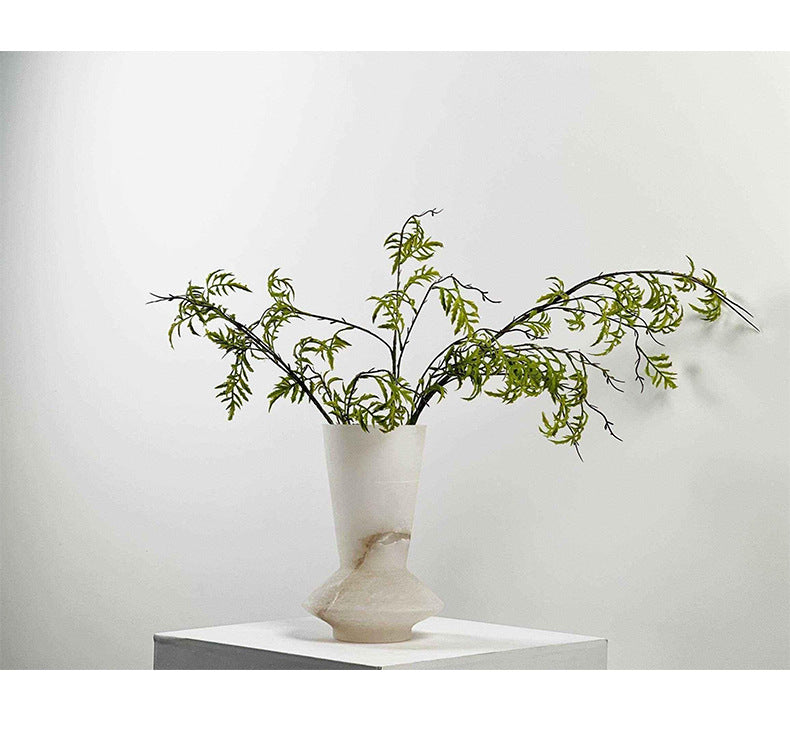 Spanish Real Marble Flower Vase Ornaments Decorative for Living Room & Hotel