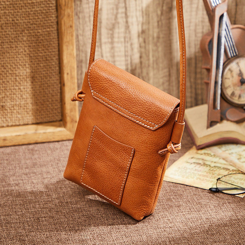 Leather Crossbody Phone Bag with Card Slot