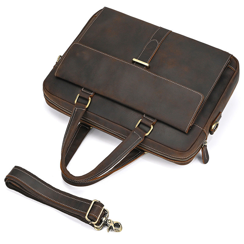 Men Leather Office Bags Sale Travel Briefcase