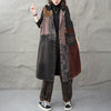 Patchwork Hooded Sleeveless Denim Dress for Women