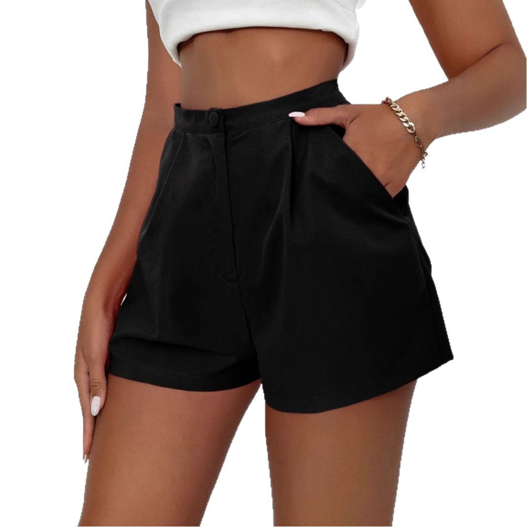 Sleek High Waisted Shorts with Belt