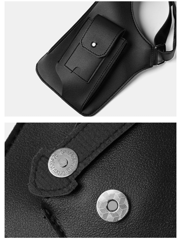 Faux Leather Anti Theft Shoulder Holster Bag