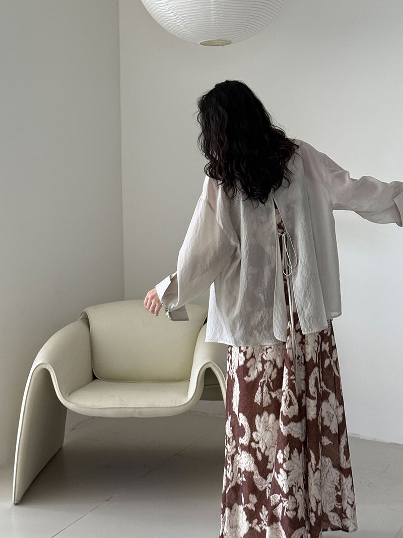 Women's Long Sleeves Blouse Shirt