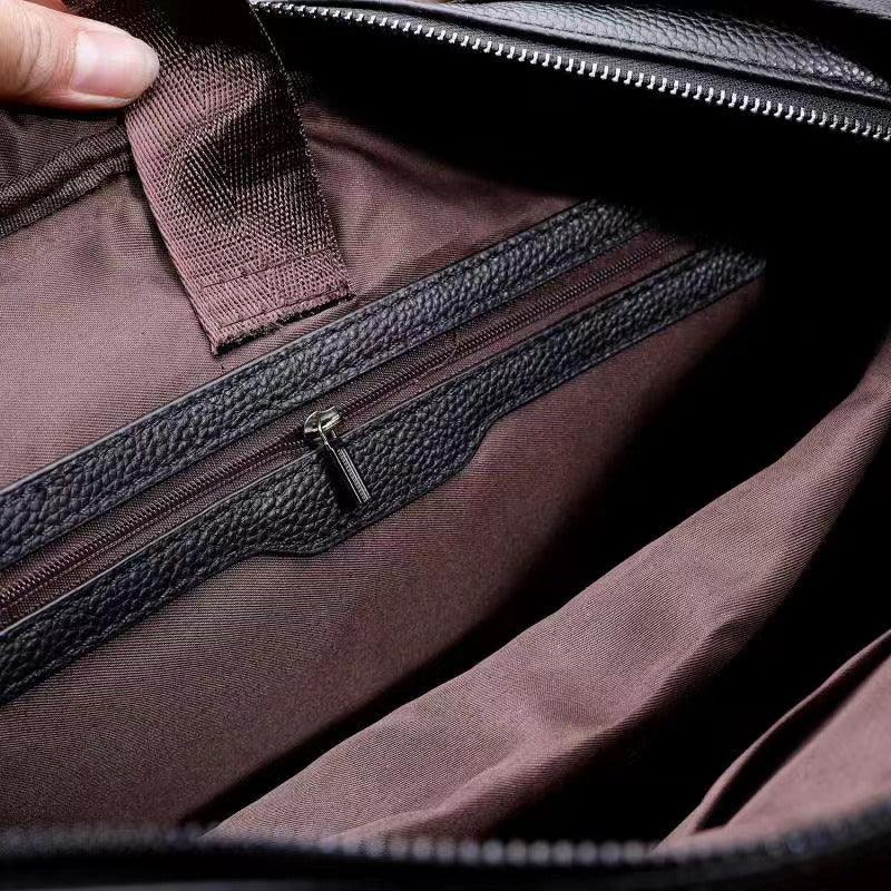 Genuine Leather Men's Office Laptop Bag
