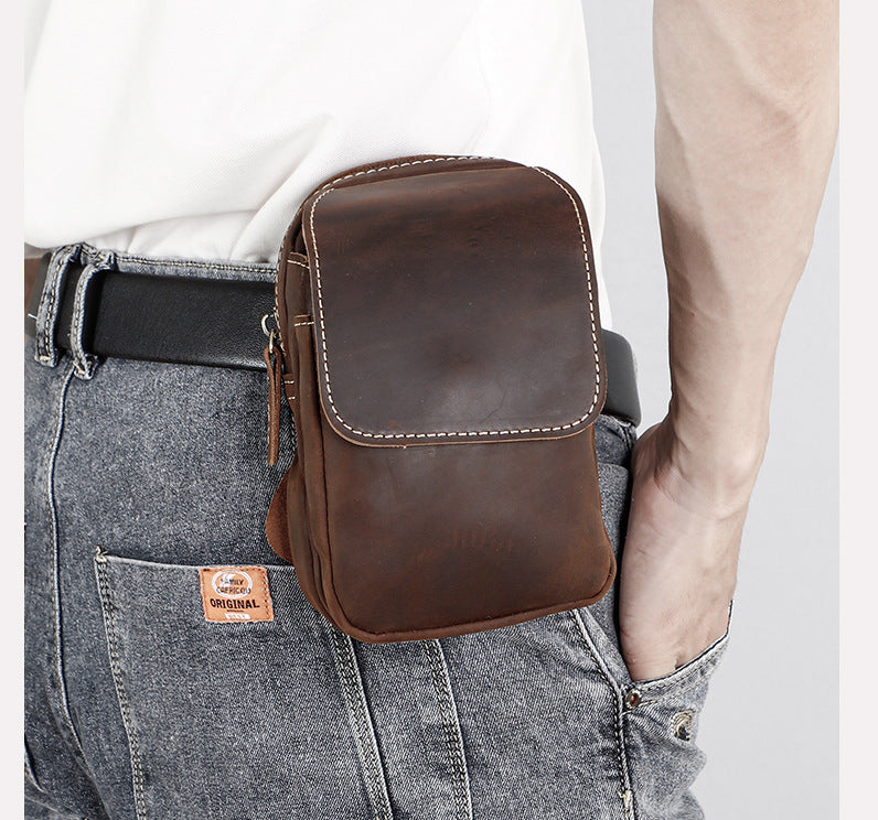 Genuine Leather Waist Bag