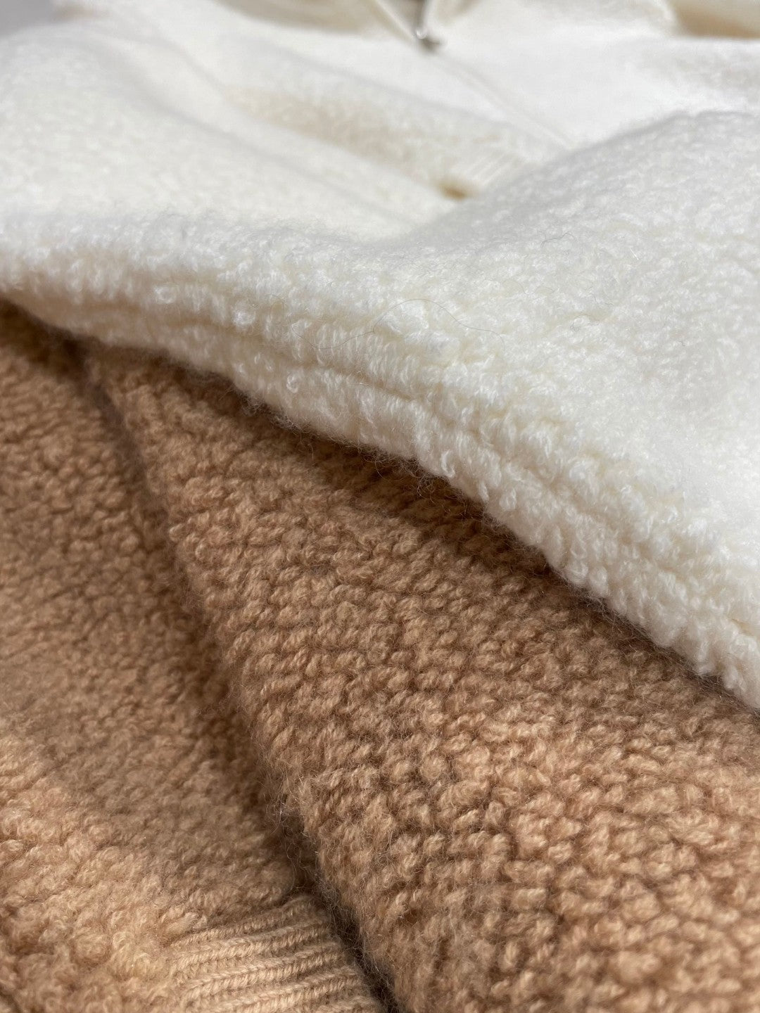 Women Stand Collar Cashmere Zip Sweater Yarn Knit