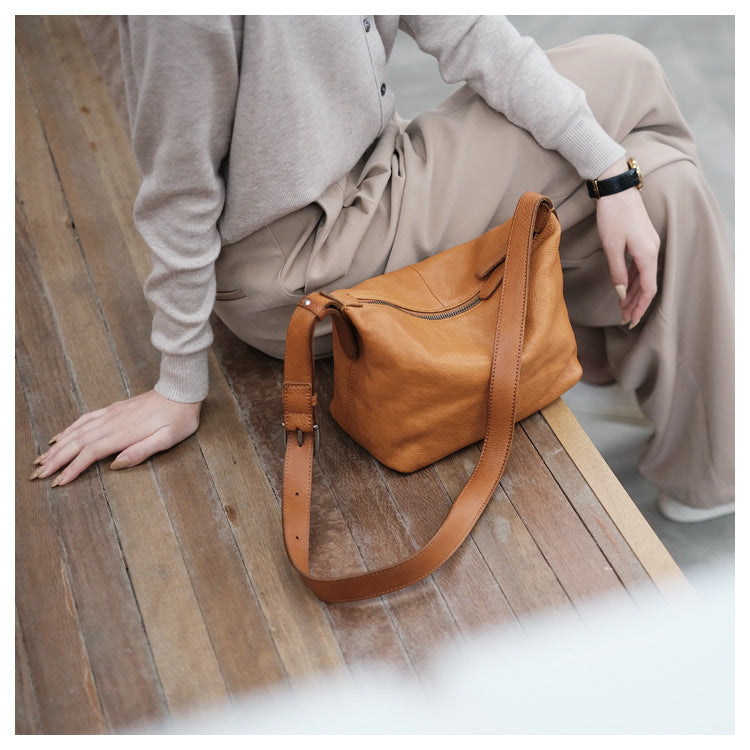 real leather handbag crossbody bag
