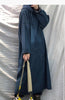 Oversized Denim Hoodie Dress for Women Long Sleeve Jean Maxi