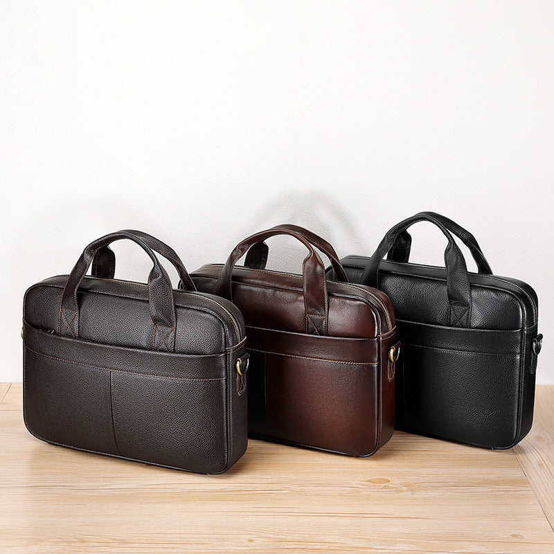 Genuine Leather Business Office Bag for Men