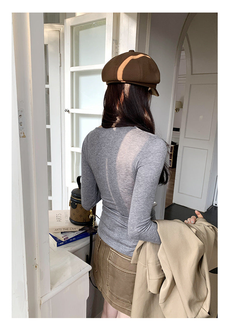 Long Sleeves Slim Fit Women Summer Top