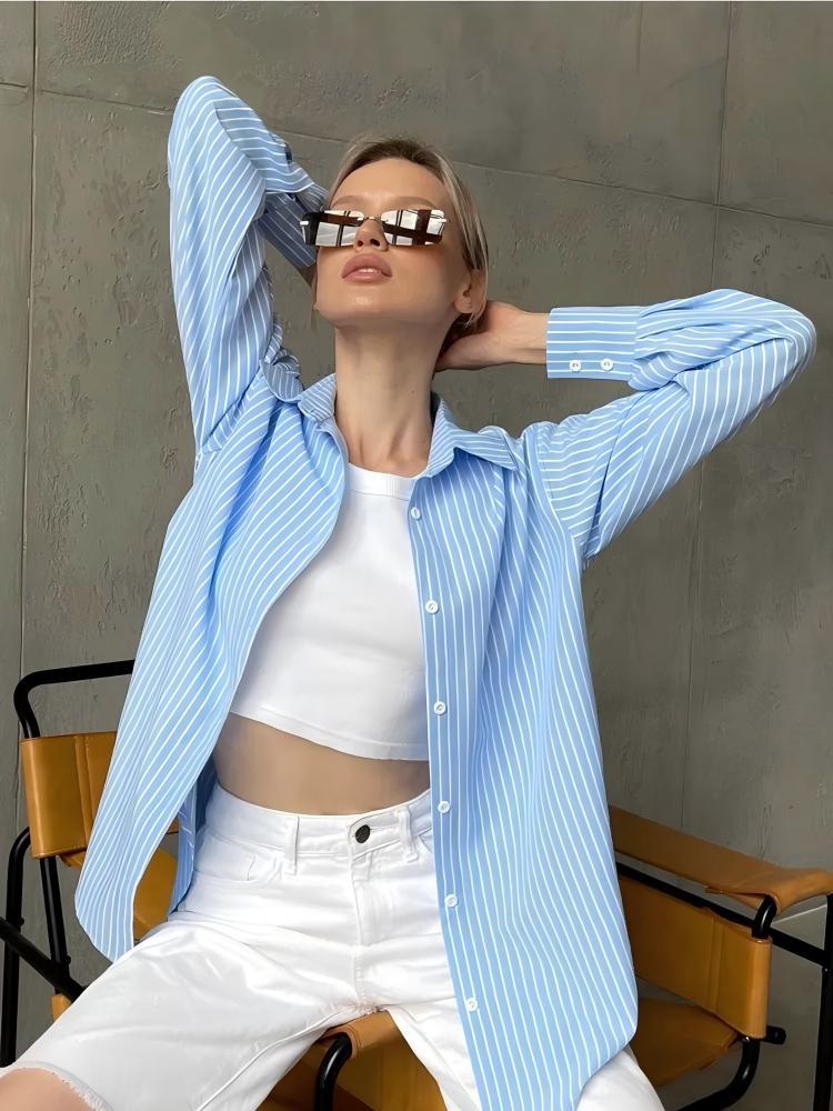 Women's Striped Work Shirt