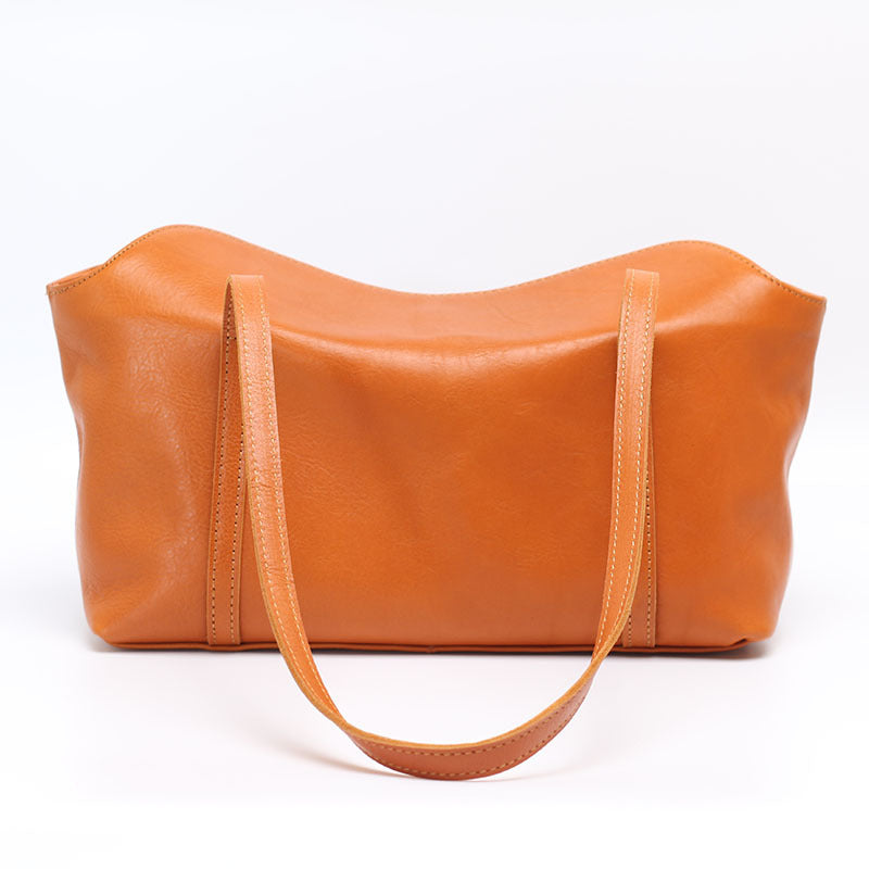 Retro Cowhide Leather Messenger Tote Purse