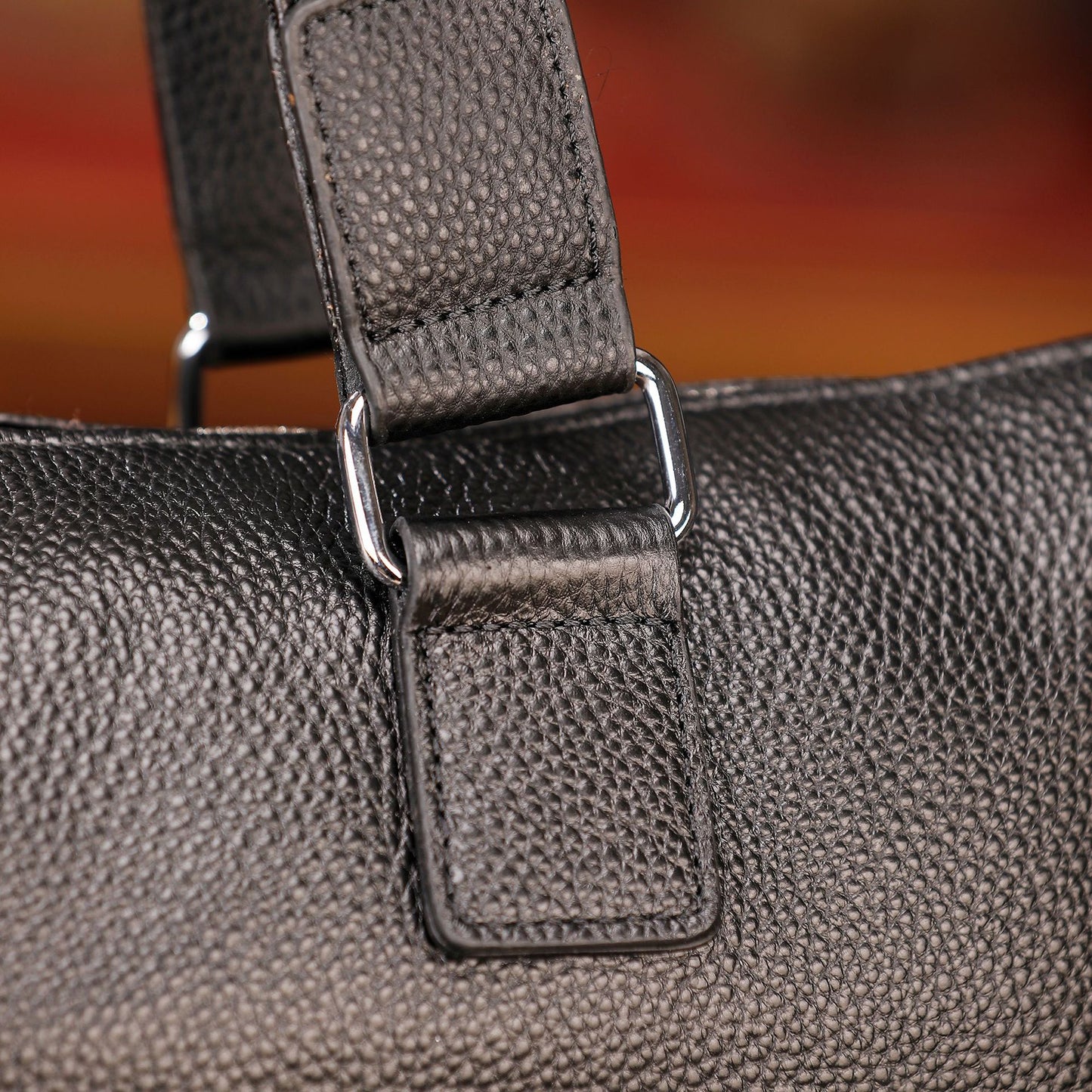 Genuine Leather Office Bag With Laptop Compartment